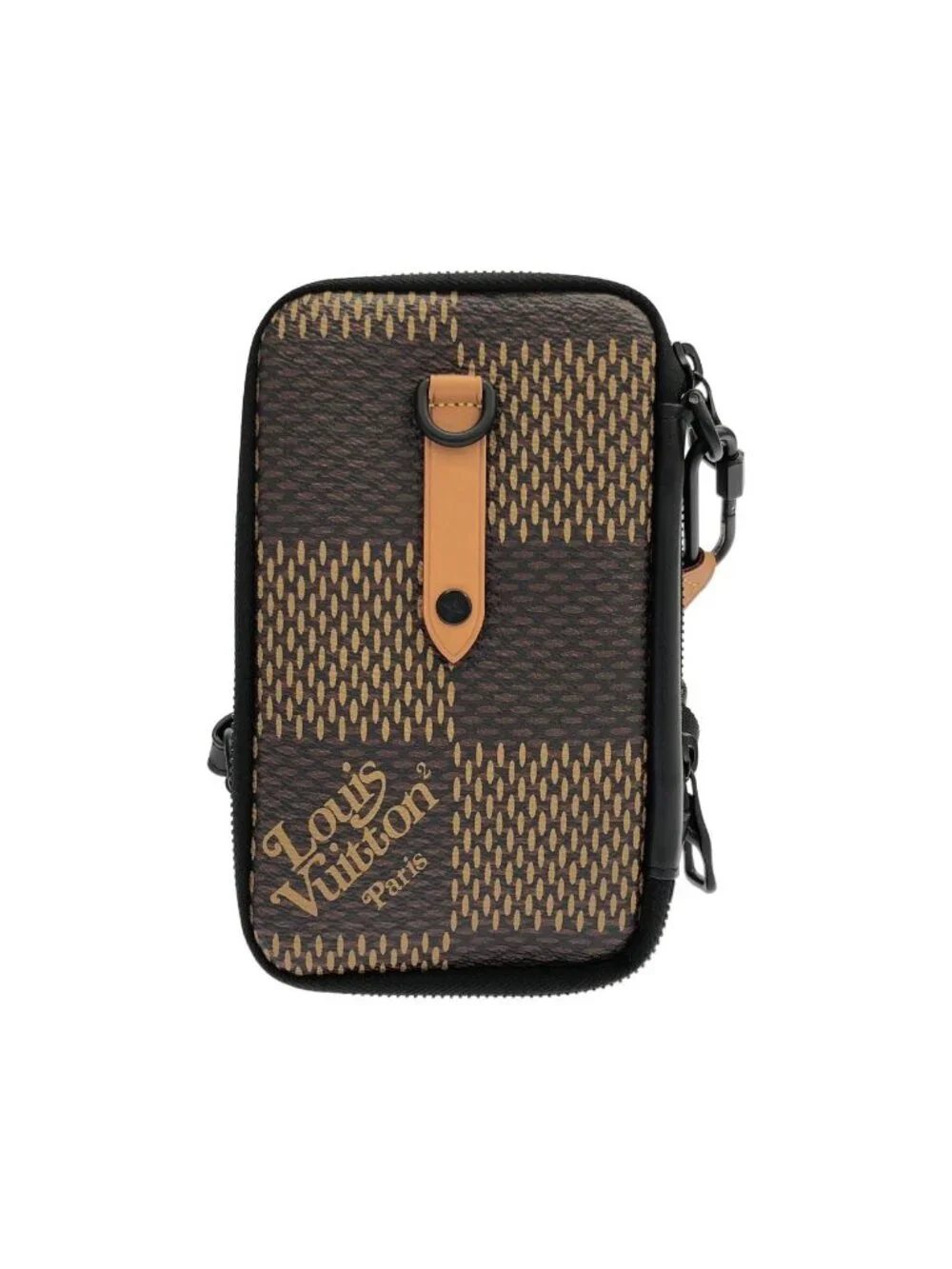 Louis Vuitton Damier Giant Double Phone Pouch Shoulder